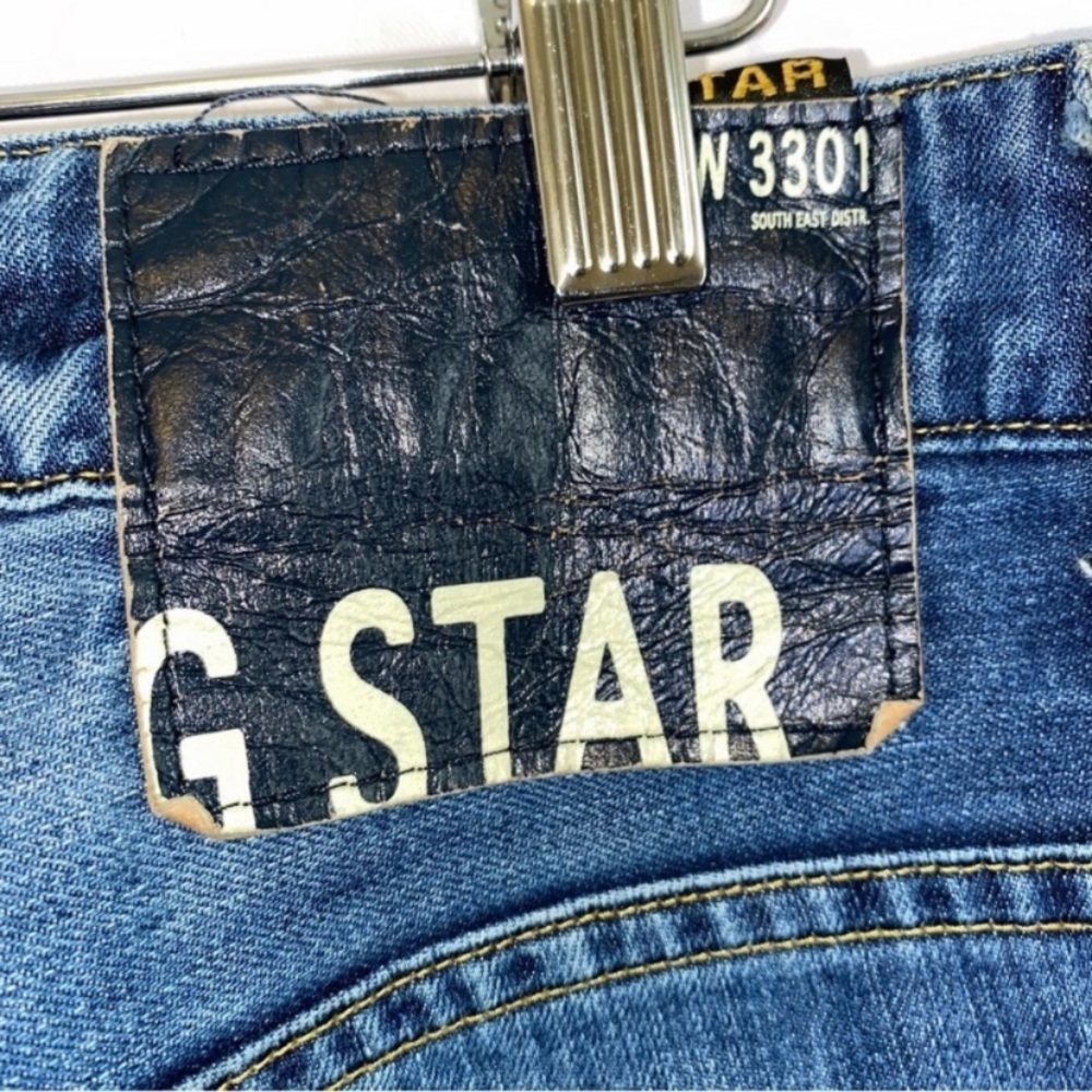 GStar Morris Low Straight Raw Denim Jeans Size 33X34 - Picture 6 of 11